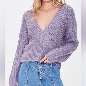 Purple Knit Sweater